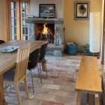 View of the dining area at Wind Whistle Farm